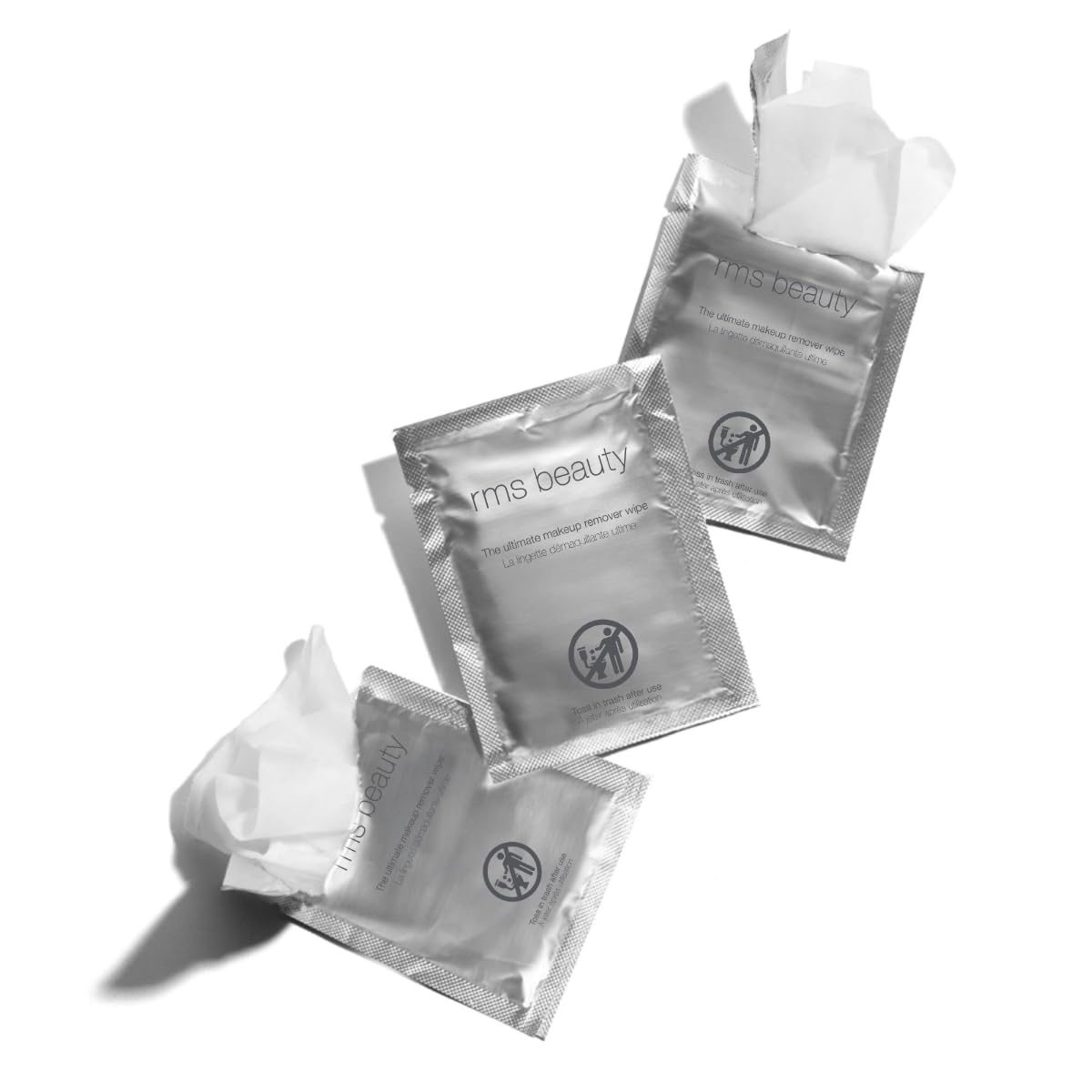 RMS Beauty Makeup Remover Wipes – Gentle, Hypoallergenic Facial Cleansing Towelettes with Nourishing Ingredients, Effective for All Skin Types, Travel-Friendly, 30 Count Pack