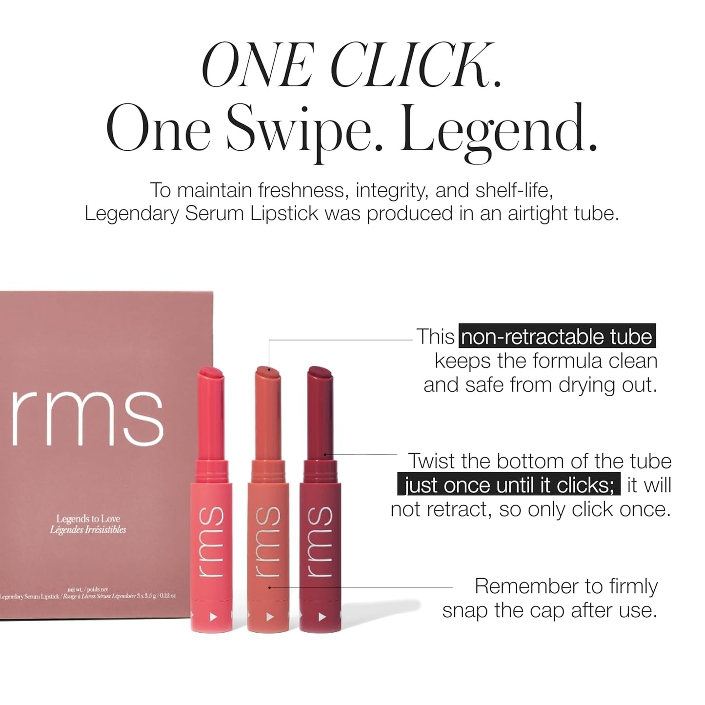 RMS Beauty Women's Legends To Love Kit RMS Beauty Legends to Love Kit - Lipstick Set Lip Tint Makeup Gift Set Lip Color Gift Ideas Lip Stain Make Up Kit Beauty Gifts for Teens & Women