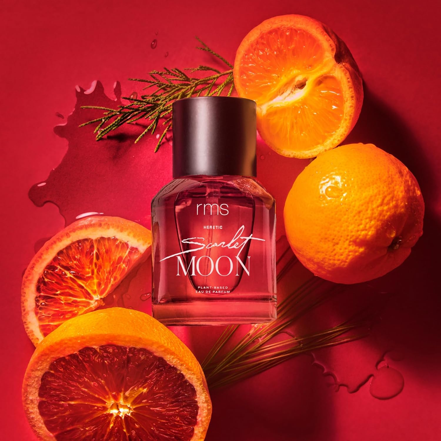 RMS Beauty x Heretic Scarlet Moon Eau de Parfum – Luxury Plant-Based Clean Fragrance – Natural Blood Orange, Violet Leaf & Hinoki Wood – Gender-Neutral & Vegan – 1.7 fl oz
