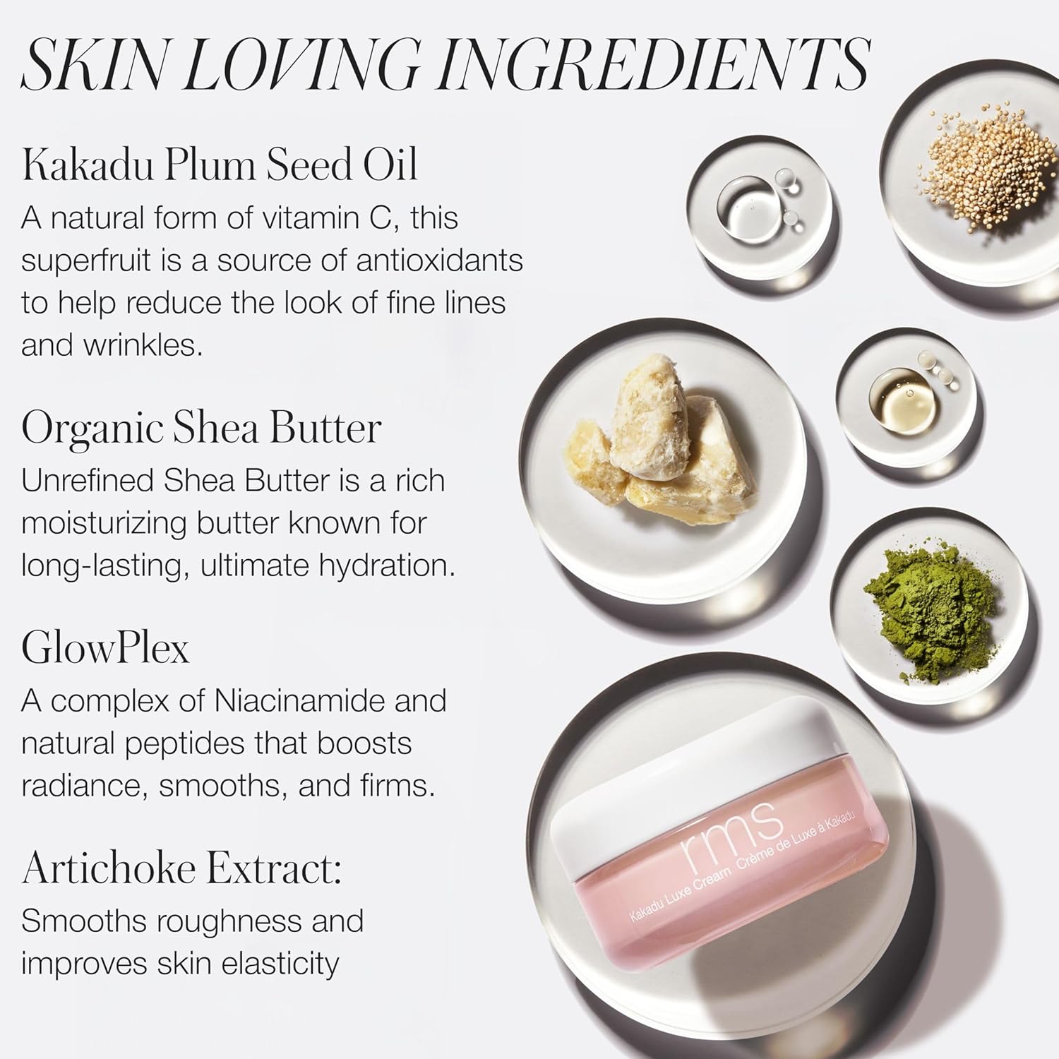 Kakadu Luxe Cream RMS Beauty Kakadu Luxe Cream - Natural Vitamin C Hydrating Face Moisturizer Fragrance Free Moisturizer Face Cream with Niacinamide & Shea Butter
